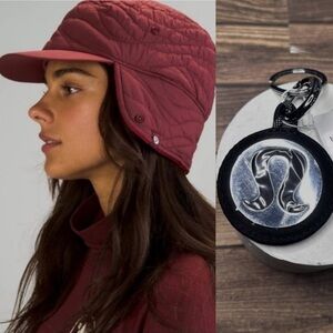 Lululemon Canada Hat + Logo Keychain